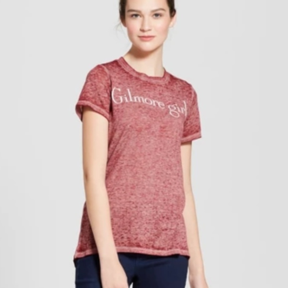 Gilmore Girls Short Sleeve Blush Red Tshirt NWOT